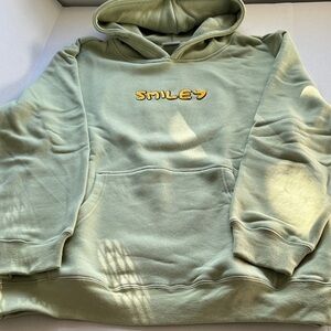 Samii Ryan smile chenille hoodie green